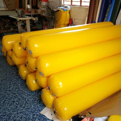 China Customized 0.6 Spot PVC Mesh Fabric Water Floating Buo Pattern Inflatable Spot Water Race Marker Buoys for sale