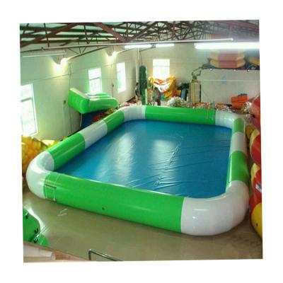 China Thickening Pool Children's Clip 0.6PVC Mesh Popular Design Splicing Inflatable Amusement Pool for sale