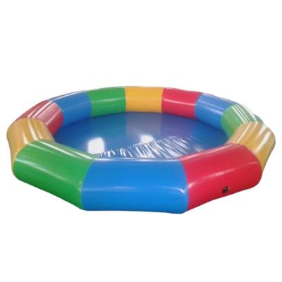 China 0.6PVC Clip Mesh Family Party Event PVC Two Color Round Pool Inflatable Outdoor Garden Inflatable Pool for sale