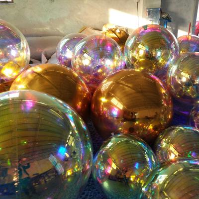 China Same As Picture Or Make As Your Required Bar Decoration Shopping Malls Inflatable Colorful PVC Mirror Ball For Advertising Sale for sale