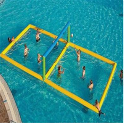 China PVC Inflatable Volleyball Field Water Beach Volleyball Court Float Outdoor Float Game For Sale for sale