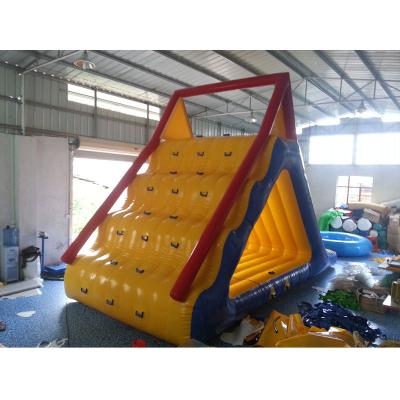 China Hot Selling Inflatable PVC Triangle Slide Water Fun Equipment Outdoor Large PVC Inflatable Water Park Slide. for sale