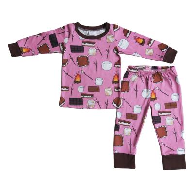 China Thermal MOQ RTS baby does not set wholesale autumn fashion children's pajamas where boutique clothing sleepwear family outfits children's clothing for sale