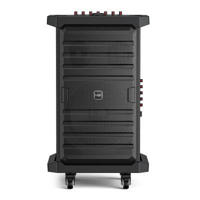 China No Noise Shidu 150W Speaker ECHO Bass DSP Party DJ Karaoke Speaker Instrument Meeting Stage Trolley Portable Speaker for sale