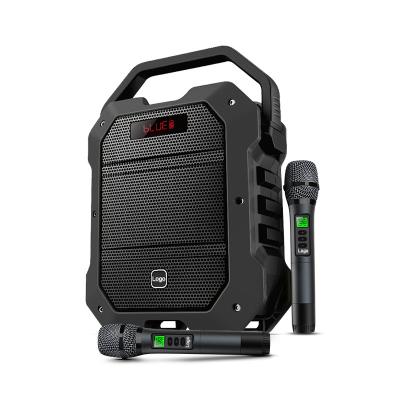 China NO SHIDU K10 OEM Large Power 80Watts UHF Microphone Rechargeable Wireless PA System Outdoor Portable Karaoke Speaker for sale