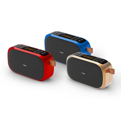 China No SHIDU 6W Card MP3 Music Player FM Radio Wireless Bluetooth Speaker Mini Portable Speaker Rechargeable USB/TF for sale