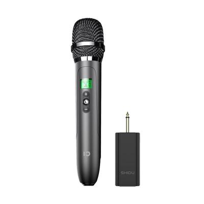 China SHIDU Conference Karaoke Microphone UHF Omnidirectional Acoustic Wireless Microphone Handheld Dynamic Singing Speech for sale