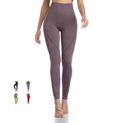 China Wholesale Breathable Women Gym Workout Yoga Leggings High Waisted Pants Fitness Running Gaiters for sale