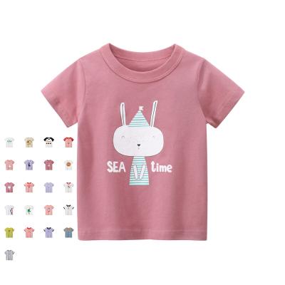 China Wholesale 100% Cotton Printed Kids T-shirt Cotton Girls Soft T-shirts QUICK DRY for sale