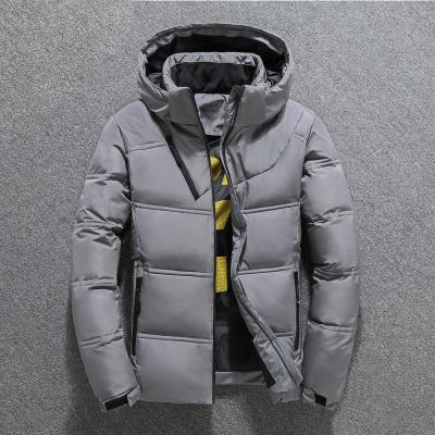 China Breathable Winter Men Coat Cotton Padded Hooded Down Coat Custom Down Jacket Fabric Stripper Jacket for sale