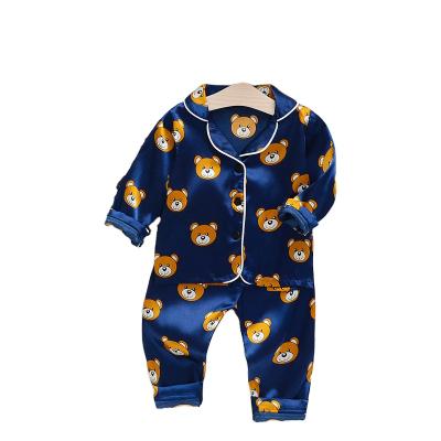 China 2021 Custom Baby Long Sleeve Kids Breathable Pajamas Summer Casual Sleepwear For Boys And Girls for sale