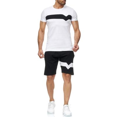 China 2021 New Sportswear Breathable Two Piece Shorts Set Men Cloathing Summer Shorts Set for sale