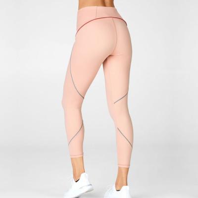 China Breathable Custom New Design Ladies Fitness Leggings With Reflective Piping Gym Leggings For Women for sale