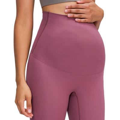 China Breathable High Waist Tummy Control Leggings Pregnant Belly Support Gym Legging Maternity Legging Yoga Pants for sale