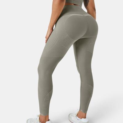 China Breathable Customized Label Body Sculpting Leggings Control Butt Lift High Waist Leggings For Women for sale