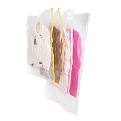 China New Design Vacuum Gap Folding Hanging Bag For Clothing for sale