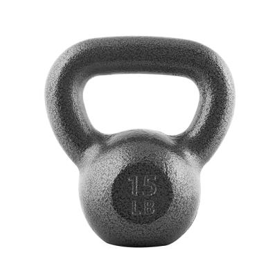 China Gym Anti-Slip Strength Training Black Custom Coated Cast Iron Weightlifting Competition Kettlebell Set for sale