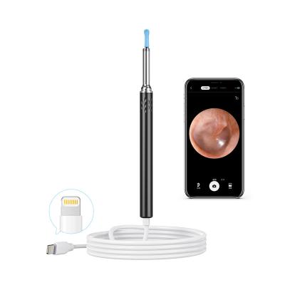 China Sustainable Q5 2MP 4.1mm HD Video Ear Spoon Lightning Direct Linked Ear Camera For IOS for sale