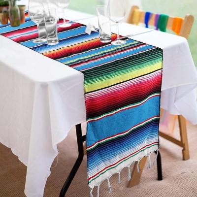 China High Quality Mexican Stripe Table Runners Home and Kitchen Dining Stripe Table Runners for sale