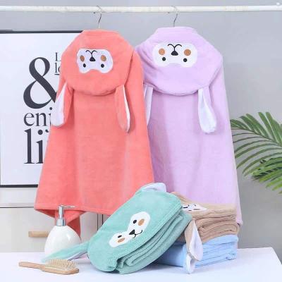 China 2021 Winter Soft Warm Kids Baby Hooded Animal Covering Wearable for sale