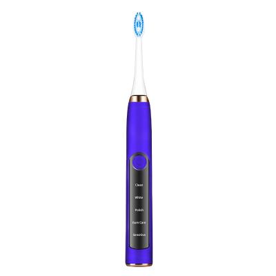 China Rechargeable Battery Operated Private Label Electric Toothbrush with Cordless Inductive Charging Base for sale