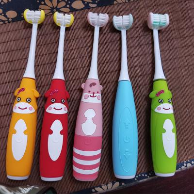 China Wholesale Battery Operated Sonic Electric Triple Bristle Electronic Toothbrush For Kids for sale