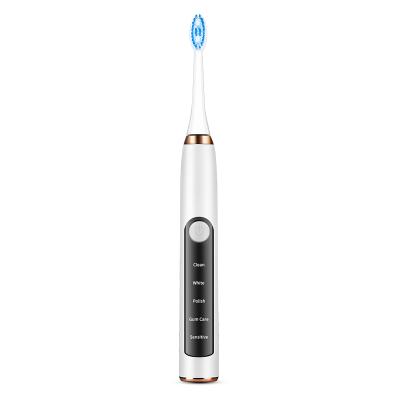 China IPX7 Waterproof Smart Electronic Inductive Charging Battery Operated Sonic Electric Toothbrush Adult Care for sale