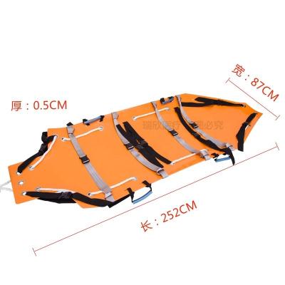 China Multifunctional Folding Rescue Stretcher Orange Collapsible Ambulance Stretcher for sale