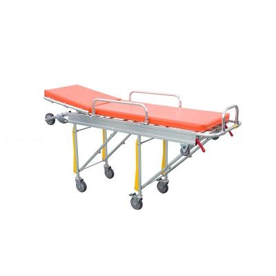 China Klasse I Orange Stretcher Krankenwagen Notfallsträger Trolley zu verkaufen