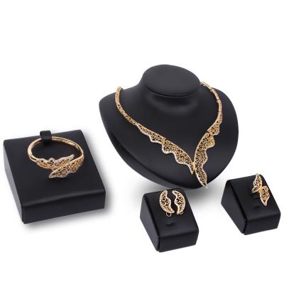 China Environmental Friendly Manufacturers Direct Selling Necklace Sets For Women Personality Jewelry Set 4pcs High Quality Wedding Zircon for sale