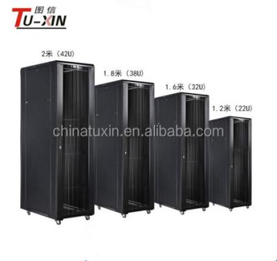 China SPCC Cold Rolled Steel Data Center Rack Server Network Cabinet 18U 22U 27U 32U 37U for sale