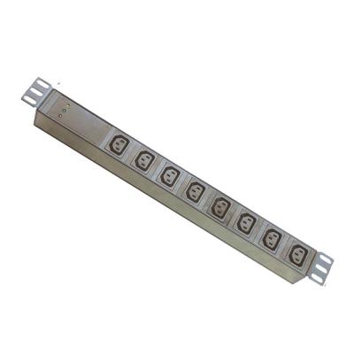 China 8 Way IEC/C13 Durable High Quality Type PDU 1u 19