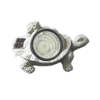 China Europe resin turtle animal statue solar light for garden decoration for sale