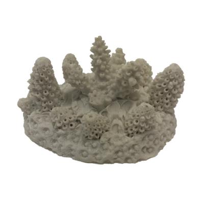 China Europe Resin Craft Artificial White Coral Ornament For Aquarium Decor Betta Fish for sale