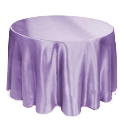 China Oilproof High Quality Custom Size Lavender Tablecloth Wedding Round Table Cloth Decoration for sale