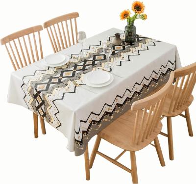 China Rectangular Waterproof Factory Wholesale Waterproof Tablecloth White Tablecloth for sale