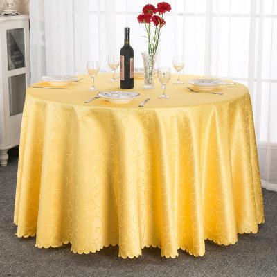 China Simple Round Oilproof Amazon Jacquard Tablecloth Wedding Hot Selling Decoration for sale