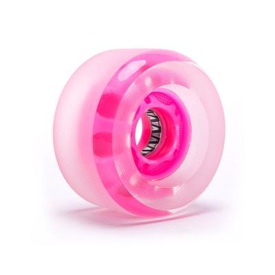 China 50MM-59MM LED Lighted Skateboard Wheels PU Cruiser Skateboard Wheels for sale