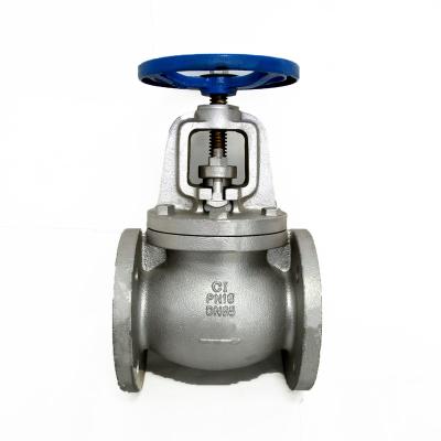 China General Good Quality PN16 4 Inch Carbon Steel End Stop Bronze Flanged Globe Valve for sale