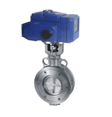 China POWERFUL Electric Actuator Metal Seal Wafer Butterfly Valve for sale