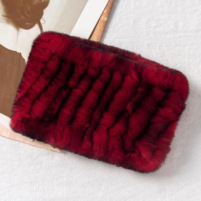 China Fashion.Elegant 2021 Real Winter Scarves Women High Quality Fur Scarf Knitted Ties Real Others Scarves for sale