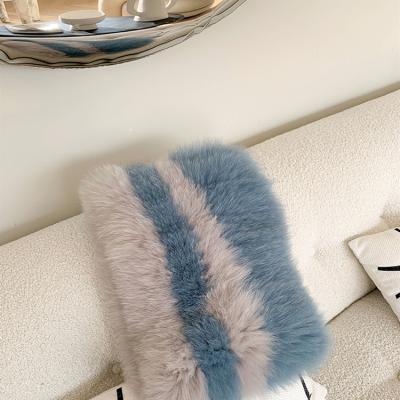 China Wholesale Cozy Soft Winter Scarves Knitting Designer Ladies Pleated Fur Shawl For Women for sale