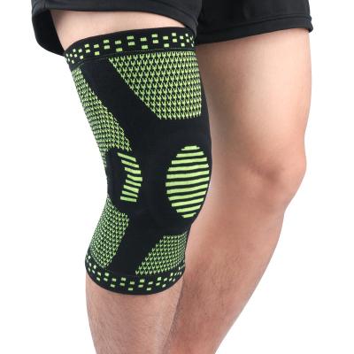 China Silicone Spandex Silicone Spandex Knee Protector Brace Spring Brace Pads Anti-Slip Cap Wave Support Knee Bar Anti-Skid Wave Band Knee Sleeve Protector for sale