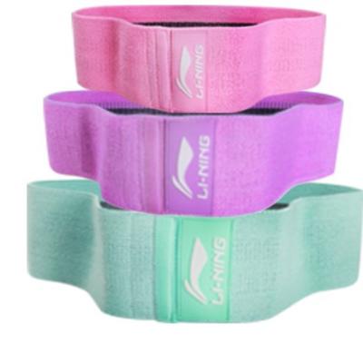 China High Quality New Polyester Fitness Exercise Gym Fabric Elastic Hip Booty Circle Resistance Band With Custom Logo for sale