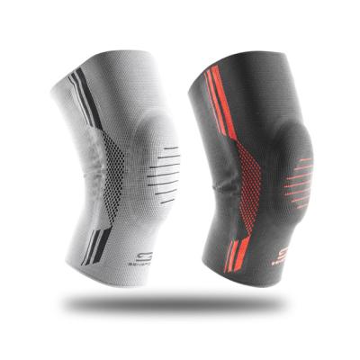 China Breathable Nylon Knee Sleeve Elastic Knee Support Brace With High Quality Silicone Pad Knee Pain Relief for sale