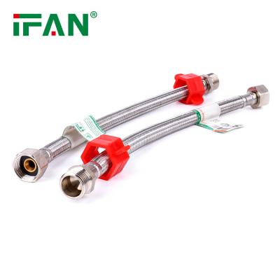 China Easy Installation IFAN High Quality Stainless Steel Braided Flexible Hose Connection Hose Plumbing Hose for sale