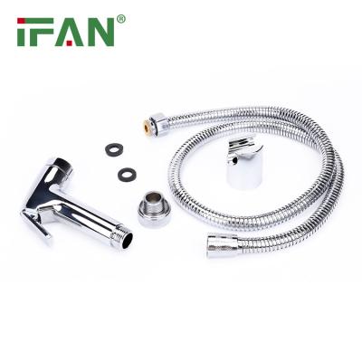 China Easy Installation IFAN Hot Sale Stainless Steel Bidet Shower Faucet Bidet Spray Handheld Shattaf Bidet Sprayer For Toilet for sale