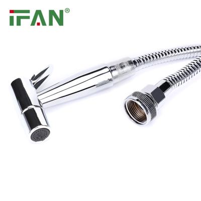 China Easy Installation IFAN Flexible Shattaf Wall Hung Toilet Bidet Sprayer For Toilet Stainless Steel Faucet Shattaf for sale