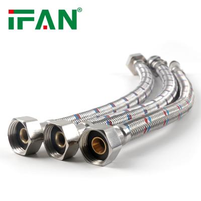 China Easy Installation IFAN Flexible Garden Hose Stainless Steel Braided Hoses Contacts Bathroom And Kitchen Sink Toilet for sale