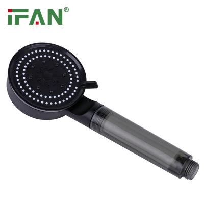 China Without Slide Bar IFAN Hot Sale Adjustable Multi Functional Shower Head Handheld Portable Shower Head Waterfall Bathroom Shower Head for sale